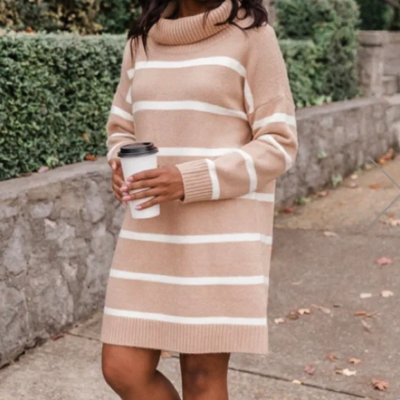 Turtleneck Sweater Dresses